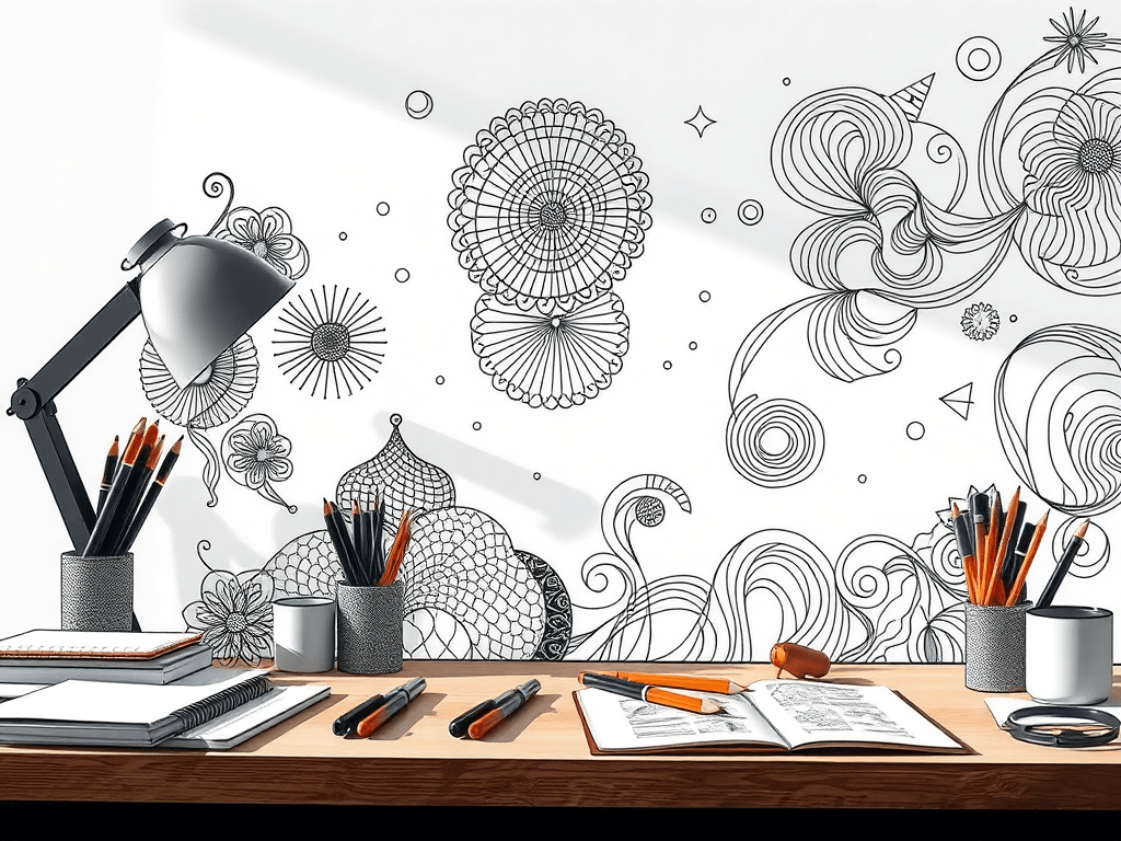 Zentangle et Line Art : Relaxation et Créativité… pour un&nbsp;Français